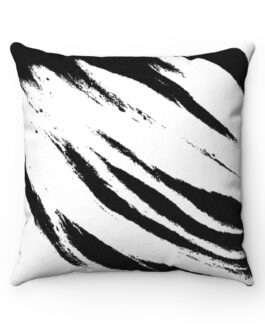 High Creek Black & White Square Pillow Case