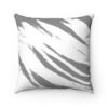 High Creek Gray and White Square Pillow Case