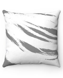 High Creek Gray & White Square Pillow Case