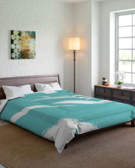 High Creek Teal & White Comforter