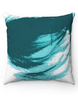 Sandy Dunes Teal/White Square Pillow Case