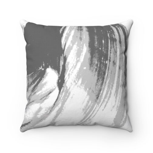 sandydunes gray and white pillow front