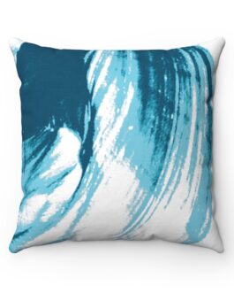 Sandy Dunes Blue/White Square Pillow Case