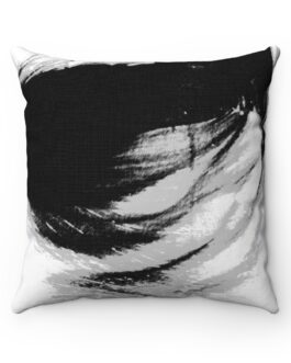 Sandy Dunes Black/Gray/White Square Pillow Case