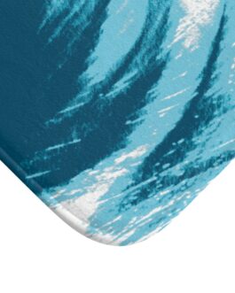 Sandy Dunes Blue/White Bath Rug