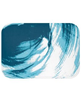 Sandy Dunes Blue/White Bath Rug