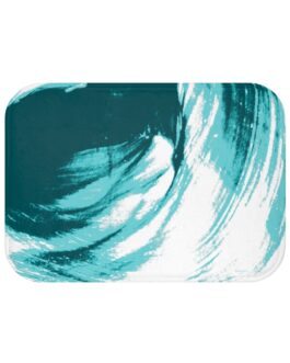 Sandy Dunes Teal/White Bath Rug