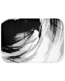 Sandy Dunes Black/Gray/White Bath Rug