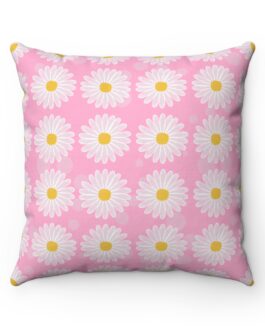 Vintage Daisies in Pink Pillow Case